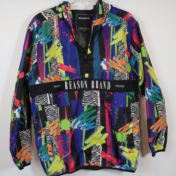90s Retro Style Windbreaker L 